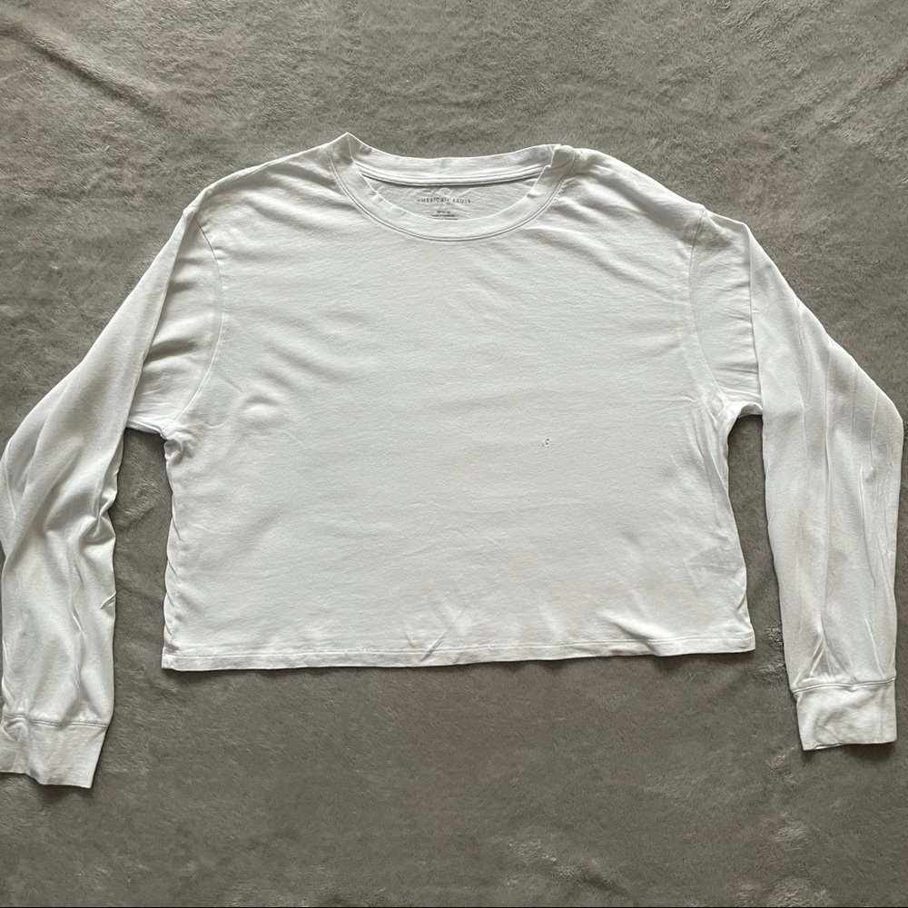 american eagle cropped longsleeve